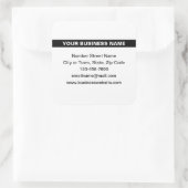 Sticker Carré Nom commercial en surbrillance sur l'autocollant C (Sac)