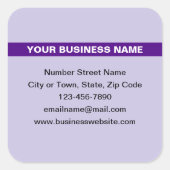 Sticker Carré Nom commercial en surbrillance sur l'autocollant C (Devant)