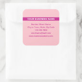 Sticker Carré Nom commercial en surbrillance sur l'autocollant C (Sac)