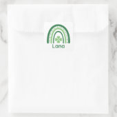 Sticker Carré Nom de la lana Clover Boho Rainbow (Sac)