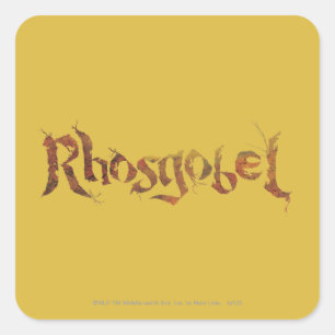 Sticker Carré Nom de Rhosgobel