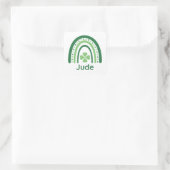 Sticker Carré Nom du jupe Clover Boho Rainbow (Sac)