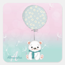 Nom du monogramme de l'ours mignon