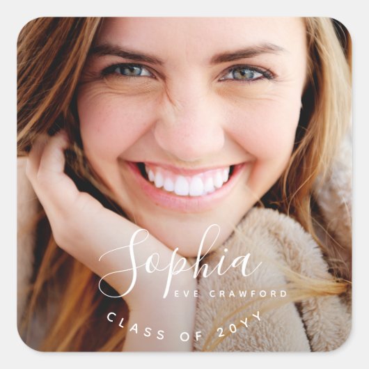 STICKER CARRÉ NOM DU SCRIPT (Devant)