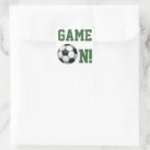 Sticker Carré Nom et numéro de l'équipe balle de football (Sac)