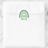Sticker Carré Nom Kerry Clover Boho Rainbow (Sac)