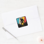 Sticker Carré Nom personnalisé Bigfoot (Enveloppe)