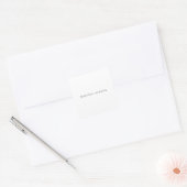 Sticker Carré Nom propre Décoratif Chic Simple Uni Noir Blanc (Enveloppe)