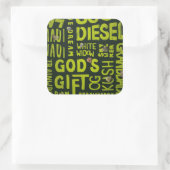 Sticker Carré Noms (Sac)