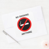 STICKER CARRÉ NON-FUMEURS QUELQUE CHOSE (Enveloppe)