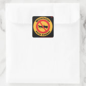 STICKER CARRÉ NON MERCI ! (Sac)