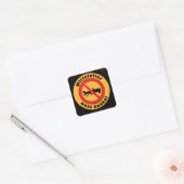 STICKER CARRÉ NON MERCI ! (Enveloppe)