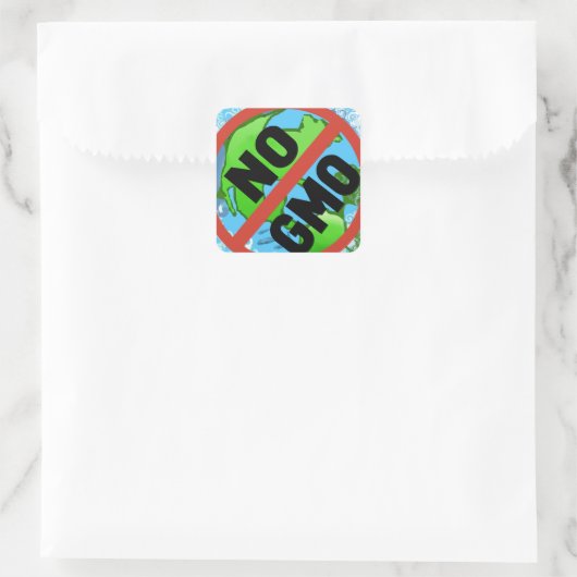 STICKER CARRÉ NON OGM (Sac)