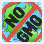 STICKER CARRÉ NON OGM (Devant)