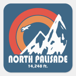 Sticker Carré North Palisade California Sun Eagle