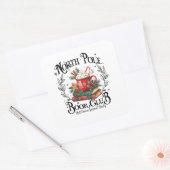 Sticker Carré North Pôle Book Club Hot Cocoa Noël (Enveloppe)