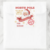 Sticker Carré North Pole Express Delivery Santa Christmas (Sac)