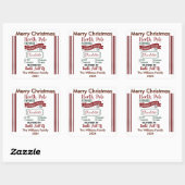 Sticker Carré North Pole Express for Merry Wishes (Feuille)