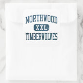 Sticker Carré Northwood Timberwolves Athlétisme (Sac)