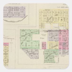 Sticker Carré Norton, Lenora, Almena, Densmore, Almelo, Kansas