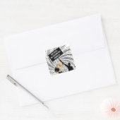 Sticker Carré Nos dirigeants sont incompétents et incompétents (Enveloppe)