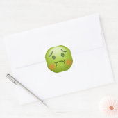 Sticker Carré Note de maladie Emoji visage (Enveloppe)