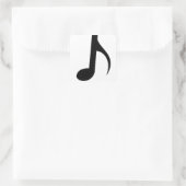 Sticker Carré Note musicale Quaver (Sac)