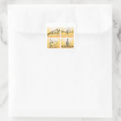 Sticker Carré Notes musicales multiples (Sac)
