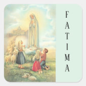 Sticker Carré Notre-Dame de Fatima Religieuse (Devant)