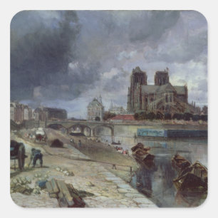 Sticker Carré Notre-Dame du Quai de la Tournelle, 1852
