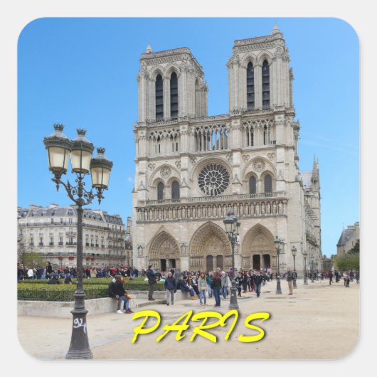 Sticker Carré Notre Dame PARIS (Devant)