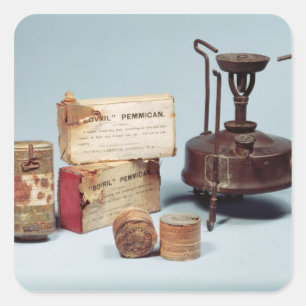 Sticker Carré Nourriture prise sur l'expédition antarctique de