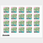 Sticker Carré Nous allons à Miami (Feuille)