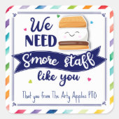 Sticker Carré nous avons besoin de plus d'employés comme vous (Devant)