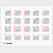 Sticker Carré Nous avons déménagé (Feuille)