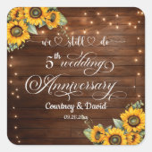 Sticker Carré Nous faisons encore des guirlandes lumineuses pour (Devant)