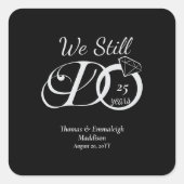 Sticker Carré Nous Faisons Toujours La Typographie Anniversaire  (Devant)