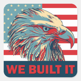 Sticker Carré Nous L'Avons Construit Républicain Romney 2012