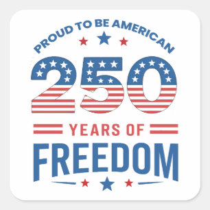 Sticker Carré Nous le peuple USA 250e anniversaire