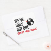 Sticker Carré Nous n'avons qu'une seule terre (Enveloppe)