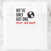 Sticker Carré Nous n'avons qu'une seule terre (Sac)