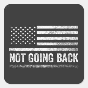 Sticker Carré Nous ne retournerons pas aux élections de Harris W