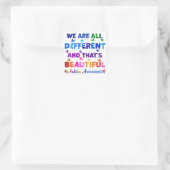 Sticker Carré Nous sommes tous différents (Sac)