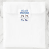 Sticker Carré Nous sommes une équipe (Sac)