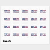 Sticker Carré Nous sommes unis (Feuille)