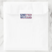 Sticker Carré Nous sommes unis (Sac)