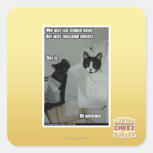 Sticker Carré Nous sur de makin de jus de wuz