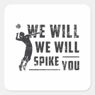 Sticker Carré Nous Verrons Vous Spider Beach Ball Volleyball