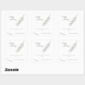 Sticker Carré Nous vous souhaitons de meilleures vacances d'affa (Feuille)