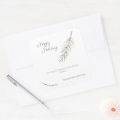 Sticker Carré Nous vous souhaitons de meilleures vacances d'affa (Enveloppe)